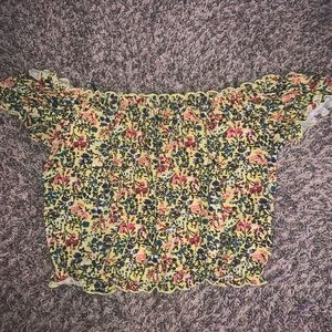 Off the shoulder floral top